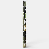 Coques Case-Mate iPhone Noir Vert Beige Brown Cercles du milieu du siècle  (Dos/Gauche)