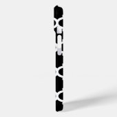 Coques Case-Mate iPhone Noir Wht Marocain #5 Rose Chaud #2 Nom Monogramme (Verso / Gauche)