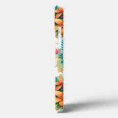 Coques Case-Mate iPhone noix de coco aux fleurs et coquilles (Verso / Gauche)