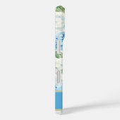 Coques Case-Mate iPhone Nom Aquarelle Hydrangea Bleu (Verso / Droite)