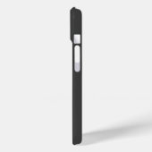 Coques Case-Mate iPhone Nom au look cool & monogramme | Gris foncé (Verso / Gauche)