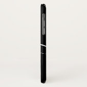 Coques Case-Mate iPhone Nom blanc noir propre simple de manuscrit (Dos/Gauche)