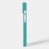 Coques Case-Mate iPhone Nom bleu Monogramme Initiales Simple Plain (Verso / Gauche)