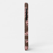 Coques Case-Mate iPhone Nom Brown Blush Pink Flower Blossom Motif (Dos/Gauche)