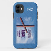 Coques Case-Mate iPhone NOM chrétien DE JÉSUS Cross | Philippiens 2:9-11 (Dos)