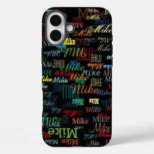 iPhone 16 Plus Case Nom coloré cool Personnalisé