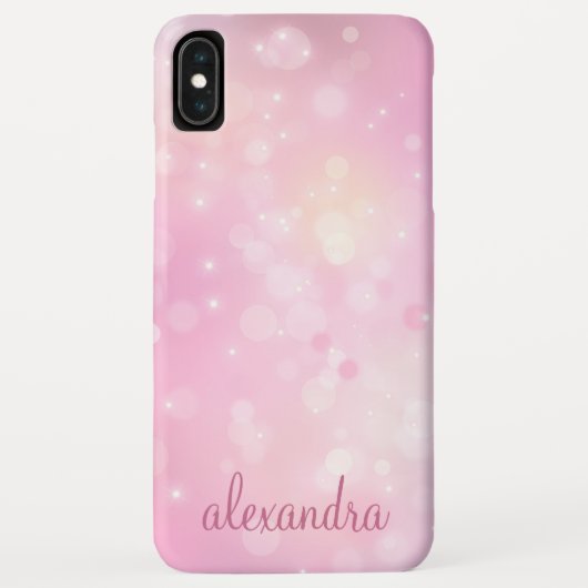 Coques Case-Mate iPhone Nom Confetti rose et violet (Dos)
