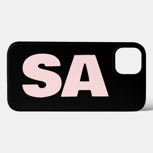 Coques Case-Mate iPhone Nom customisé Classic Design Moderne Monogramme. (Verso (horizontal))