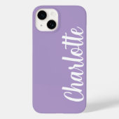 Coques Case-Mate iPhone Nom customisé Monogramme minimal moderne élégant (Verso)
