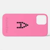 Coques Case-Mate iPhone Nom customisé & Police intelligente Monogramme sur (Verso (horizontal))