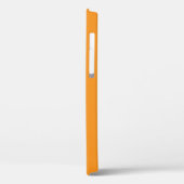 Coques Case-Mate iPhone Nom customisé & Police Smart Monogram sur Orange (Verso / Gauche)