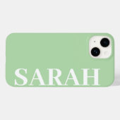 Coques Case-Mate iPhone Nom customisé Simple Design Moderne Minimal (Verso (horizontal))