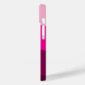 Coques Case-Mate iPhone Nom customisé Style moderne minimal couleur rose (Verso / Gauche)