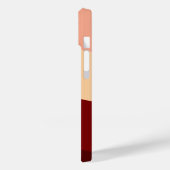Coques Case-Mate iPhone Nom customisé Style moderne minimal couleur rouge (Verso / Gauche)
