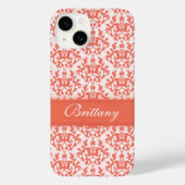 Coques Case-Mate iPhone Nom Damask orange emberglow pour l'iphone (Verso)