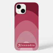 Coques Case-Mate iPhone Nom d'arche rétro simple rose (Verso)