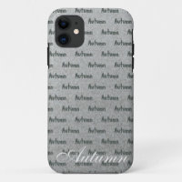Nom d'automne personnalisé Iphone case cadeau