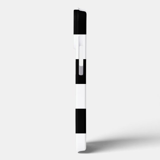 Coques Case-Mate iPhone Nom de bande moderne monogramme noir et blanc (Verso / Gauche)