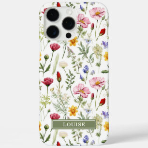 Coques iPhone 16 Pro Max Nom de belles fleurs sauvages botaniques
