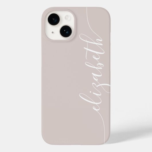 Coques Case-Mate iPhone Nom de calligraphie simple (Verso)