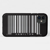 Coques Case-Mate iPhone nom de code barre bande noire (Dos (Horizontal))