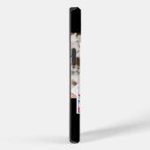 Coques Case-Mate iPhone Nom de collage photo noir blanc (Verso / Droite)