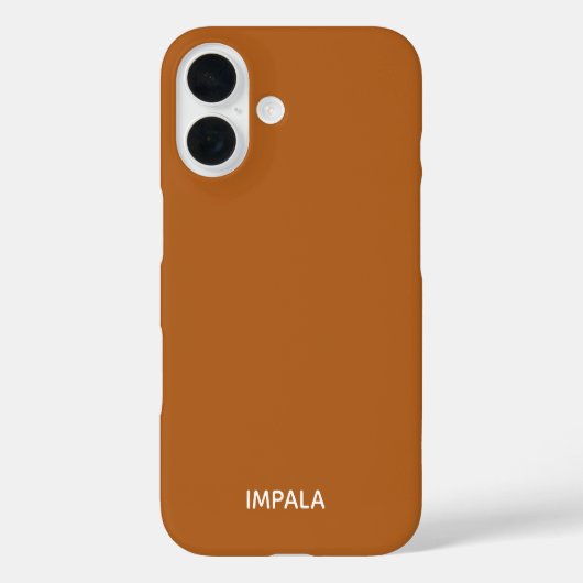 Coques Case-Mate iPhone Nom de couleur brun Impala (Verso)
