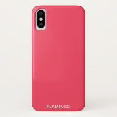 Coques Case-Mate iPhone Nom de couleur rose Flamant rose (Dos)