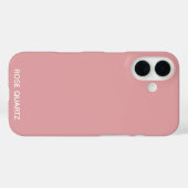 Coques Case-Mate iPhone Nom de couleur rose quartz rose (Verso (horizontal))