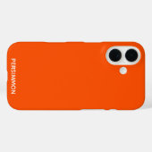 Coques Case-Mate iPhone Nom de couleur rouge kaki (Verso (horizontal))