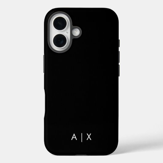 Coques Case-Mate iPhone Nom de couple simple monogrammé (Verso)