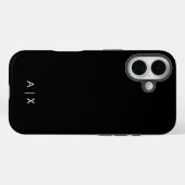 Coques Case-Mate iPhone Nom de couple simple monogrammé (Verso (horizontal))