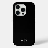 Coques Case-Mate iPhone Nom de couple simple monogrammé (Verso)