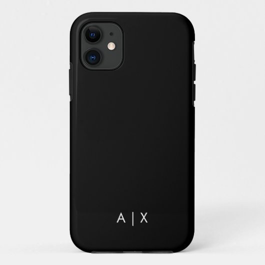 Coques Case-Mate iPhone Nom de couple simple monogrammé (Dos)