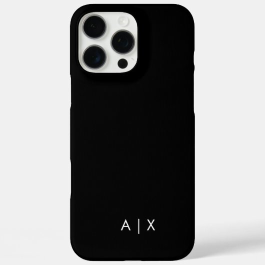 Coques Case-Mate iPhone Nom de couple simple monogrammé (Verso)