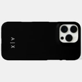 Coques Case-Mate iPhone Nom de couple simple monogrammé (Verso (horizontal))