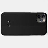 Coques Case-Mate iPhone Nom de couple simple monogrammé (Dos (Horizontal))