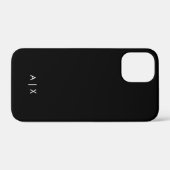 Coques Case-Mate iPhone Nom de couple simple monogrammé (Verso (horizontal))