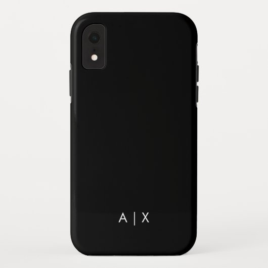 Coques Case-Mate iPhone Nom de couple simple monogrammé (Dos)