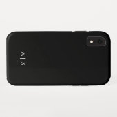 Coques Case-Mate iPhone Nom de couple simple monogrammé (Dos (Horizontal))