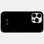 Coques Case-Mate iPhone Nom de couple simple monogrammé (Verso (horizontal))