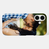 Coques Case-Mate iPhone Nom de famille du couple M. et Mme Photo (Verso (horizontal))