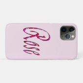 Coques Case-Mate iPhone Nom de fille Rose, (Dos (Horizontal))