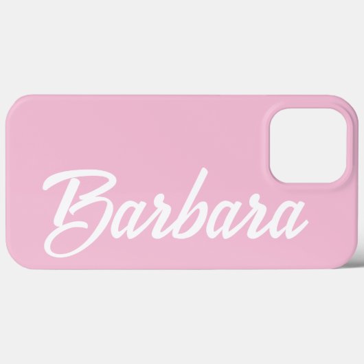 Coques Case-Mate iPhone Nom de fille rose mignon (Verso (horizontal))