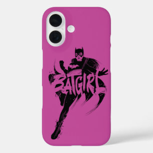 Coques iPhone 16 Nom de la brosse d'encre Batgirl