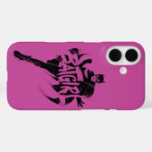 Coques Case-Mate iPhone Nom de la brosse d'encre Batgirl (Verso (horizontal))