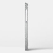 Coques Case-Mate iPhone Nom de la calligraphie gris Parties scintillant d' (Verso / Gauche)
