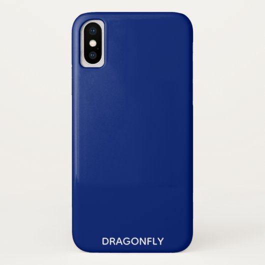 Coques Case-Mate iPhone Nom de la couleur bleue de la libellule (Dos)
