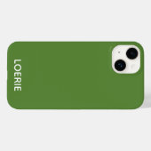 Coques Case-Mate iPhone Nom de la couleur verte Loerie (Verso (horizontal))