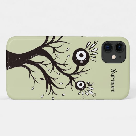 Coques Case-Mate iPhone Nom de la créature étrange cool (Dos (Horizontal))